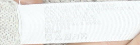 FatFace Women’s Beige Tunic Jumper Size 12 Long Sleeve Knit