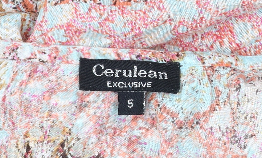Cerulean Women’s Multicoloured Floral Tunic Blouse S