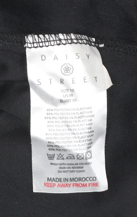 Daisy Street Women’s Black A-Line Velvet Dress Size 10 Party Cocktail