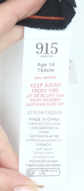 New Look Girls Black Striped Off Shoulder Jumpsuit Age 14 Years