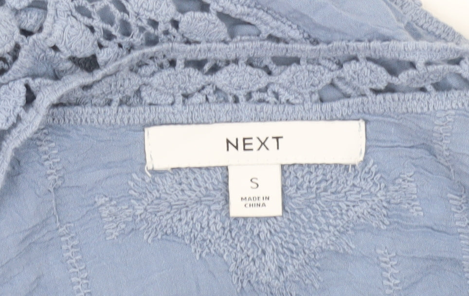 Next Women’s Blue Crochet Lace Swim Cover Up Size S