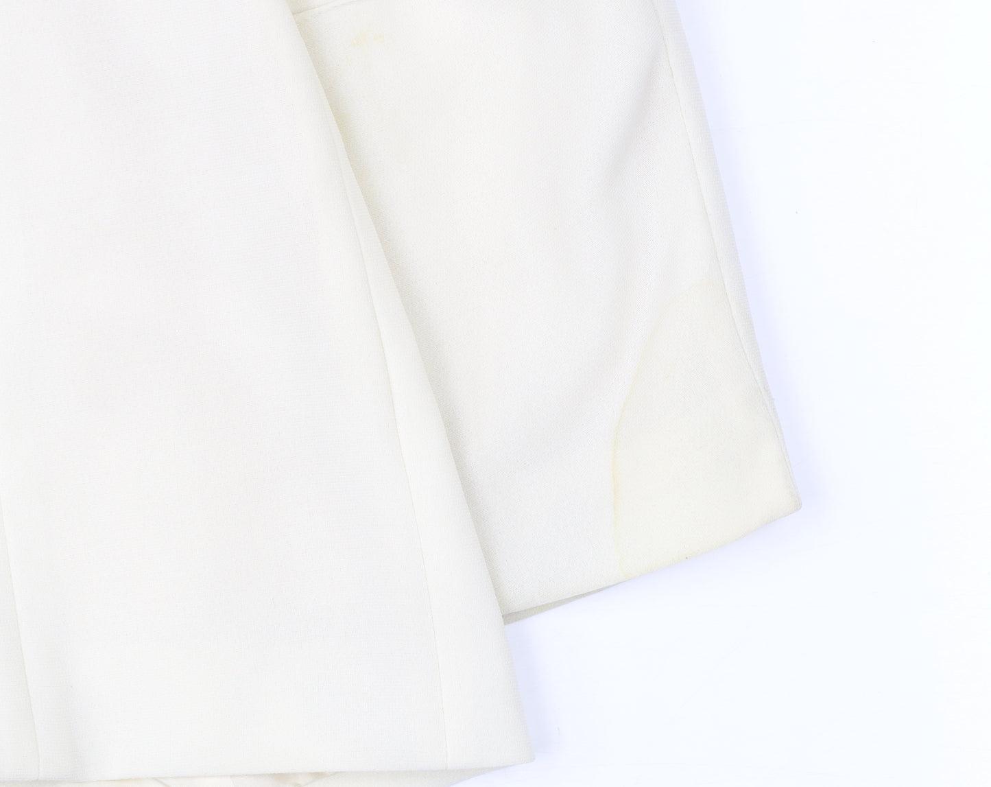Eugen Klein Womens Ivory Polyester Blazer Size 18 Smart Formal Jacket