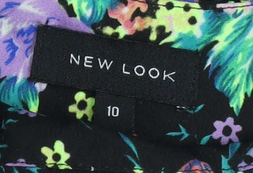 New Look Women’s Multicoloured Floral Short Sleeve Playsuit Size 10