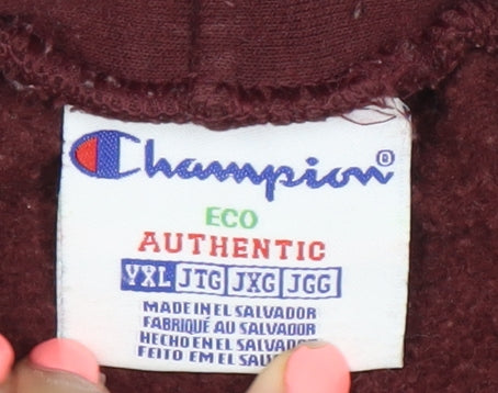 Champion Men’s Red Pullover Hoodie XL Logo Graphic Sportswear
