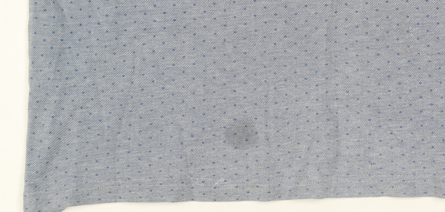 Farah Jeans Men's Blue Medium Polo Shirt Short Sleeve Cotton