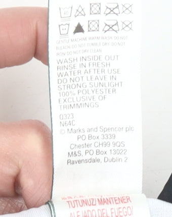 Marks and Spencer Boys Green Minecraft Swim Shorts 10-11Y Polyester Quick Dry