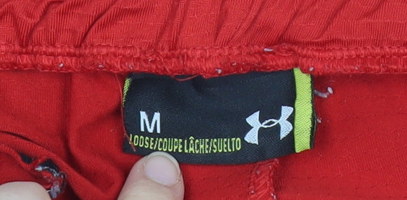 Under Armour Men's Red Athletic Shorts Size M Gym Training