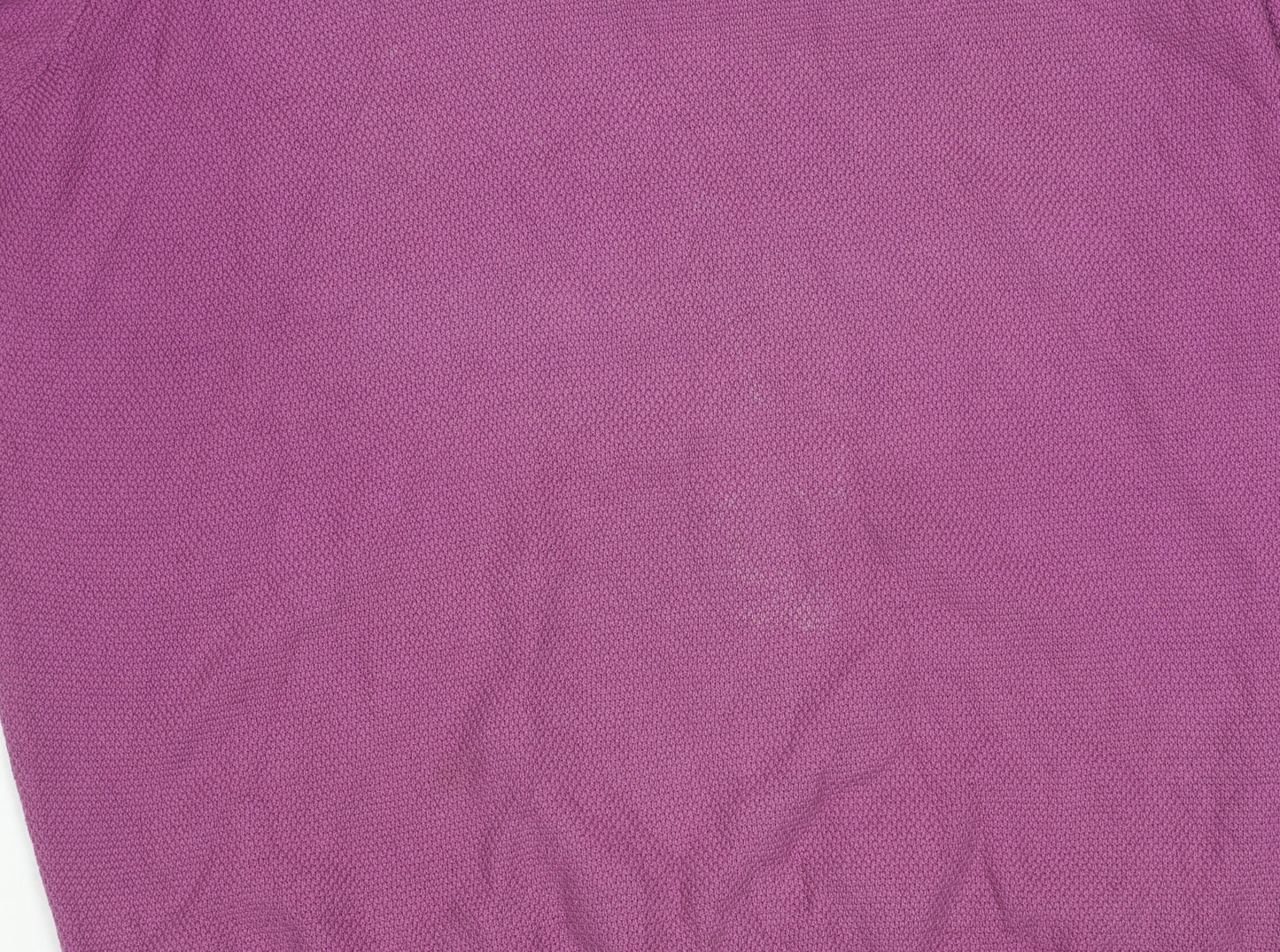 Tricot Denim Men’s Purple Cotton Crew Neck Jumper L