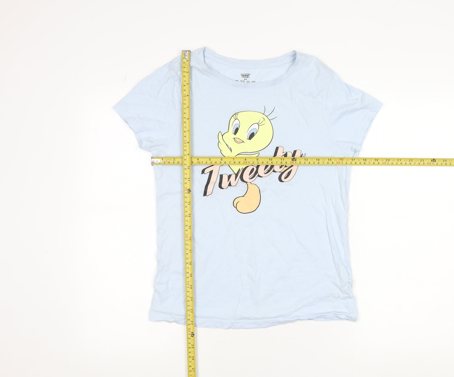 Looney Tunes Women’s Blue XS Tweety T-Shirt Short Sleeve Casual