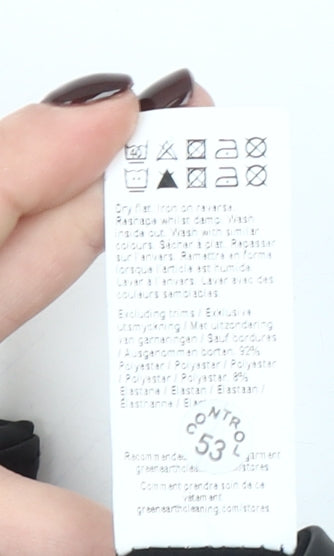 River Island Women’s Black Textured Stretch Leggings Size 8