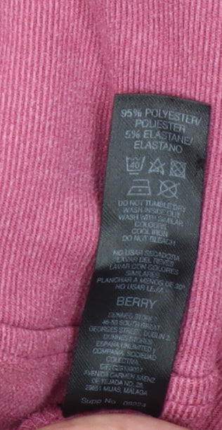 Dunnes Stores Women Berry Hoodie Large Polyester Blend Pullover