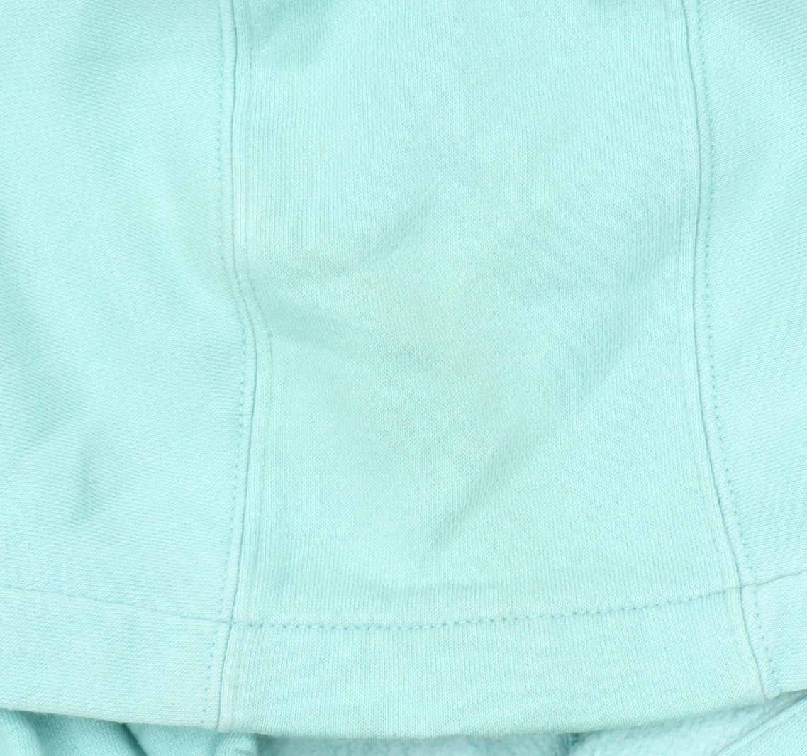 Nike Girls Blue Colourblock 1/4 Zip Hoodie XS 7-8 Years