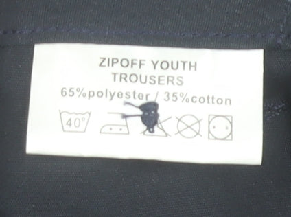 Rock n River Boys Blue 9-10 Years Cargo Zip-Off Hiking Trousers