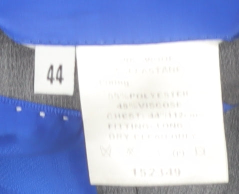 Performance Suit Men's Grey 44 Wool Blend Regular Fit Jacket