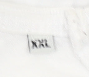 Jack & Jones Men's White 2XL Graphic CORE Jersey T-Shirt