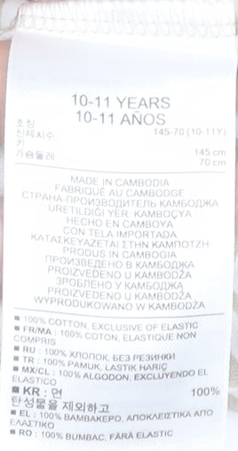 Gap Kids Girls Beige Floral Cotton Camisole Tank Top 10-11 Years