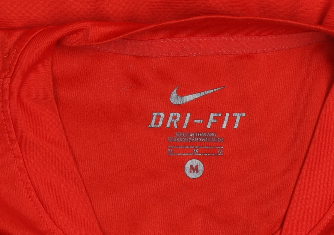 Nike Men’s Red Manchester United Dri-FIT Short Sleeve Athletic Jersey T-Shirt M
