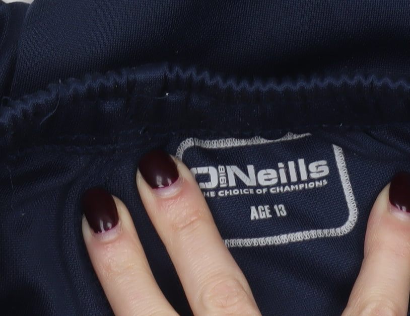 O'Neills Boys Blue Jogger Sports Trousers Age 13 Elastic Waist Zip Pockets