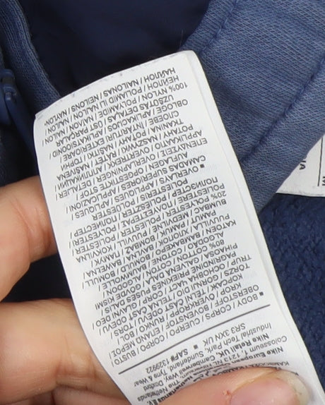 Nike Men's Blue Jogger Sweatpants M Tapered Fit Cotton Blend