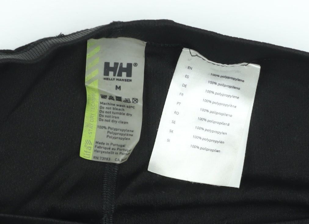 Helly Hansen Women Black M Leggings Moisture Wicking Polypropylene