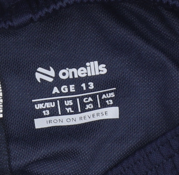 O'Neills Boys Blue 13 Years Jogger Trousers with Elastic Waist and Zip Pockets
