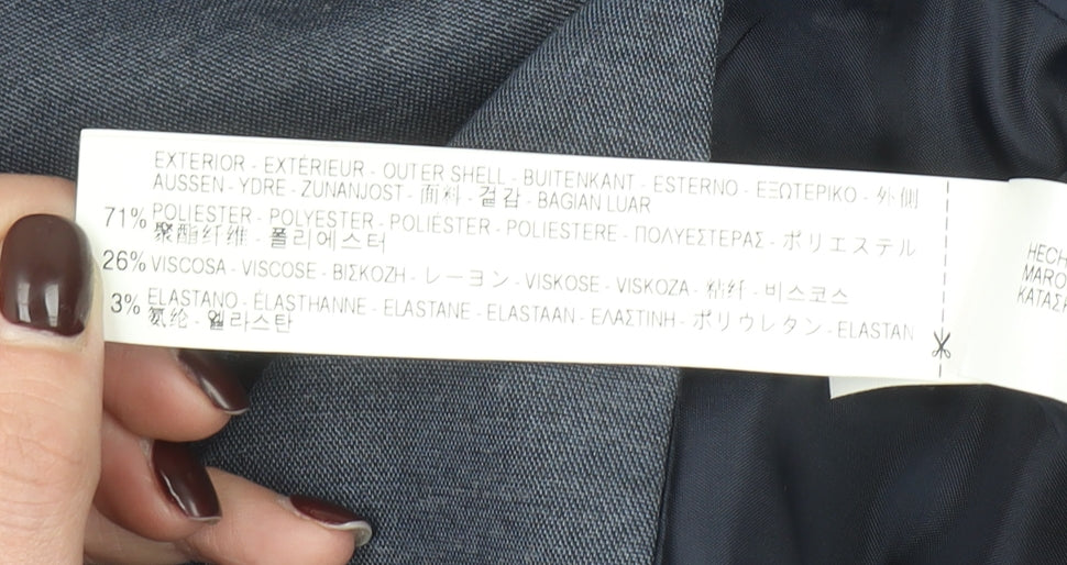 Zara Man Blue Slim Fit Men's Blazer Jacket Size 50