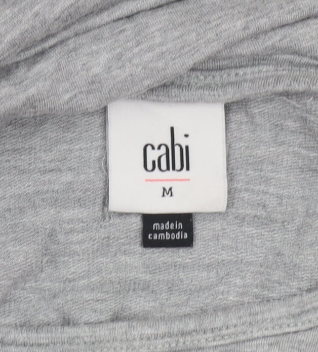 Cabi Women’s Grey Sleeveless Jumpsuit Medium Rayon Blend Casual