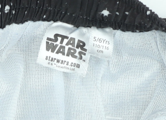 Star Wars Boys Black Stormtrooper Swim Shorts 5-6 Years Elastic Waist
