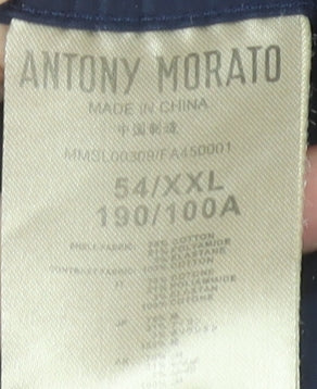 Antony Morato Men's Navy Slim Fit Formal Dress Shirt XXL 54