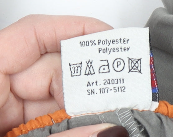 CS701 Men's Grey Cargo Shorts 2XL Polyester Elastic Waist Outdoor