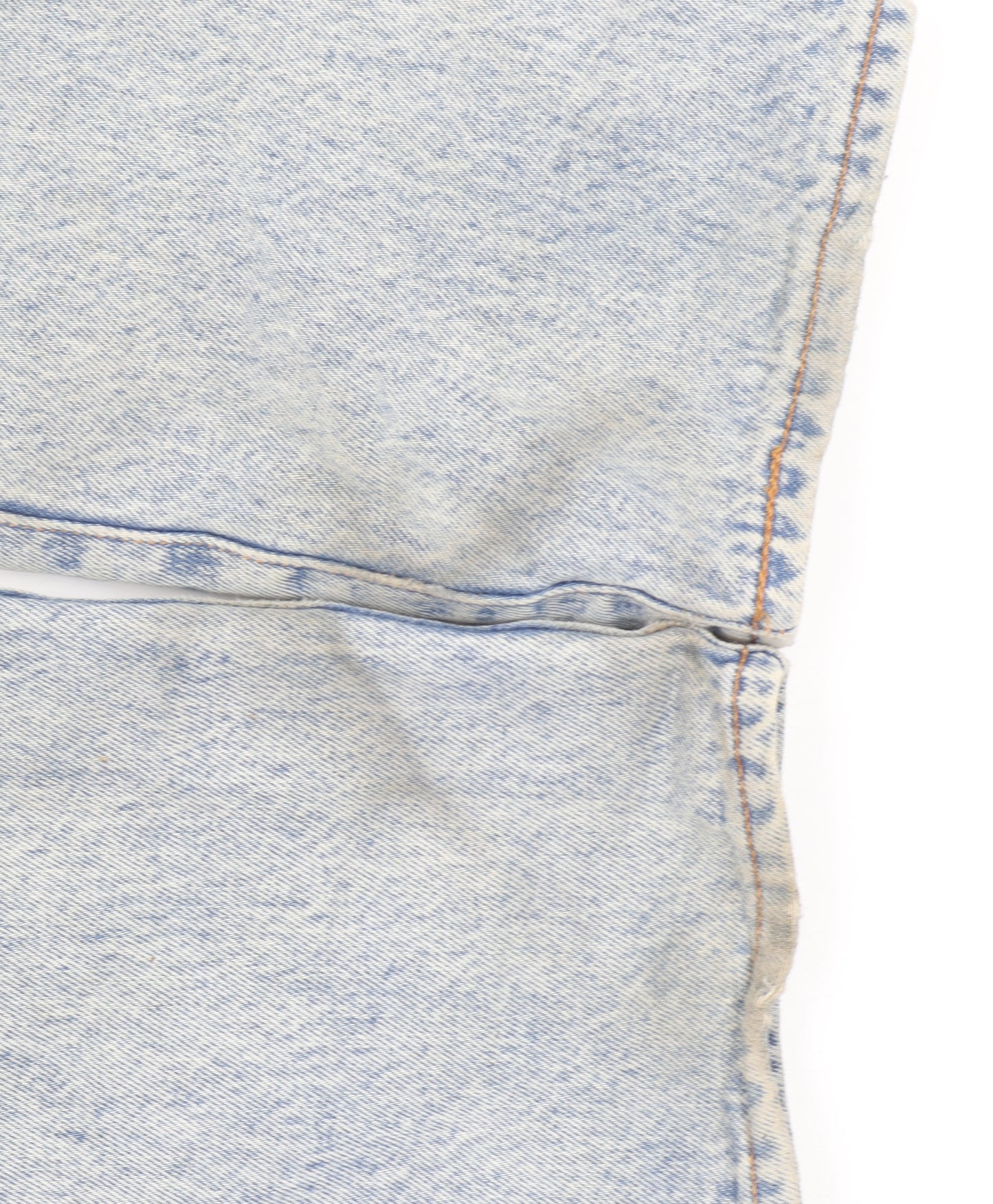 Levi's 501 CT Men's Light Blue Distressed Straight Denim Jeans W33 L34