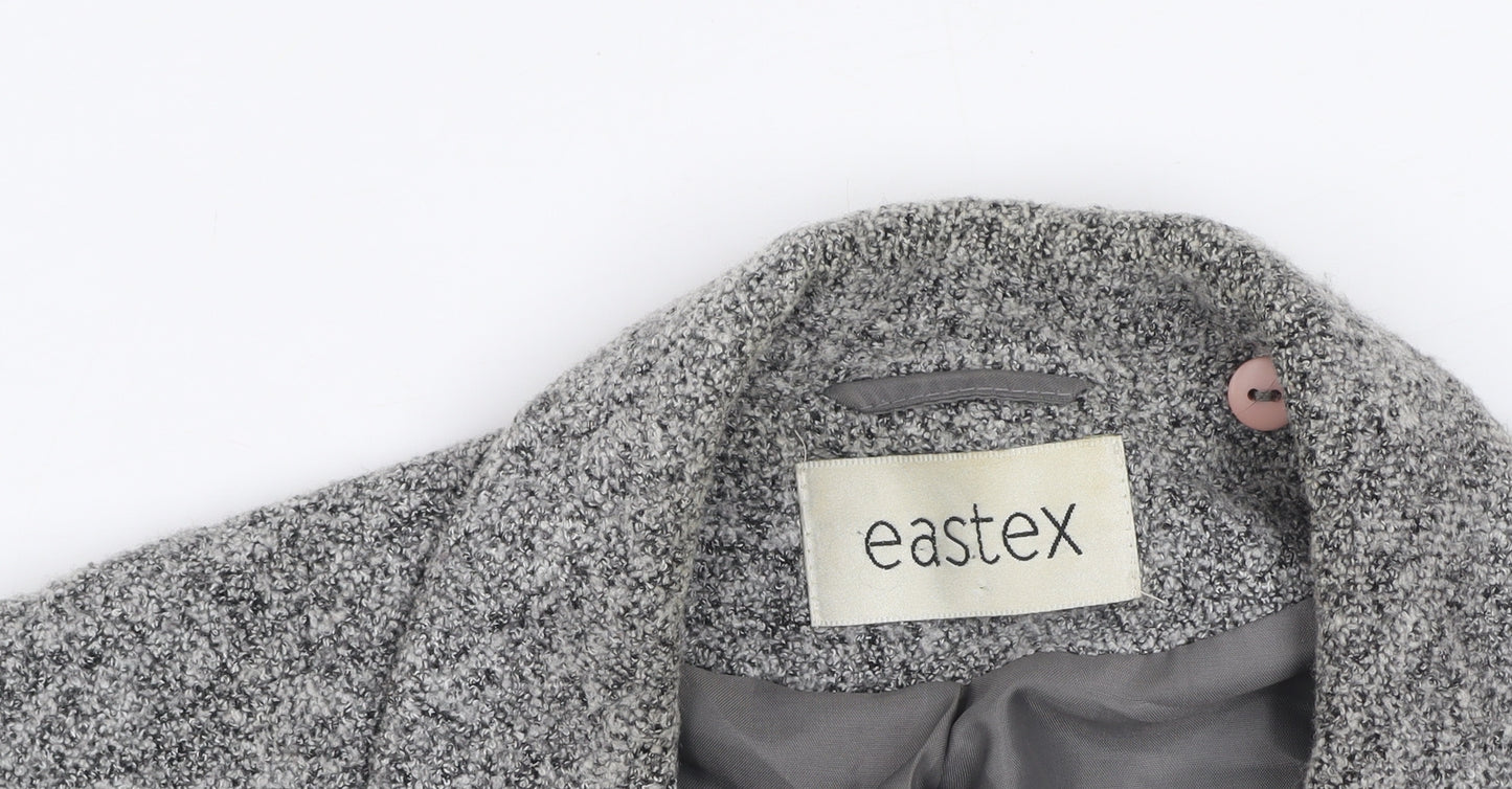 Eastex Women’s Grey Bouclé Lined Wool Blend Blazer Jacket UK 20