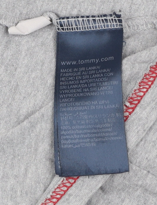 Tommy Hilfiger Men's Grey Short Sleeve Crew Neck Cotton T-Shirt Size S