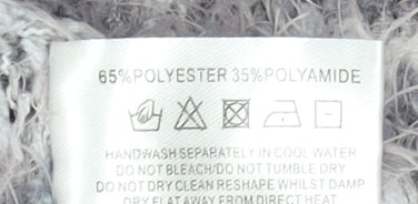 Roman Women Grey Size 20 Fluffy Open Cardigan Knit Long Sleeve Soft Jumper