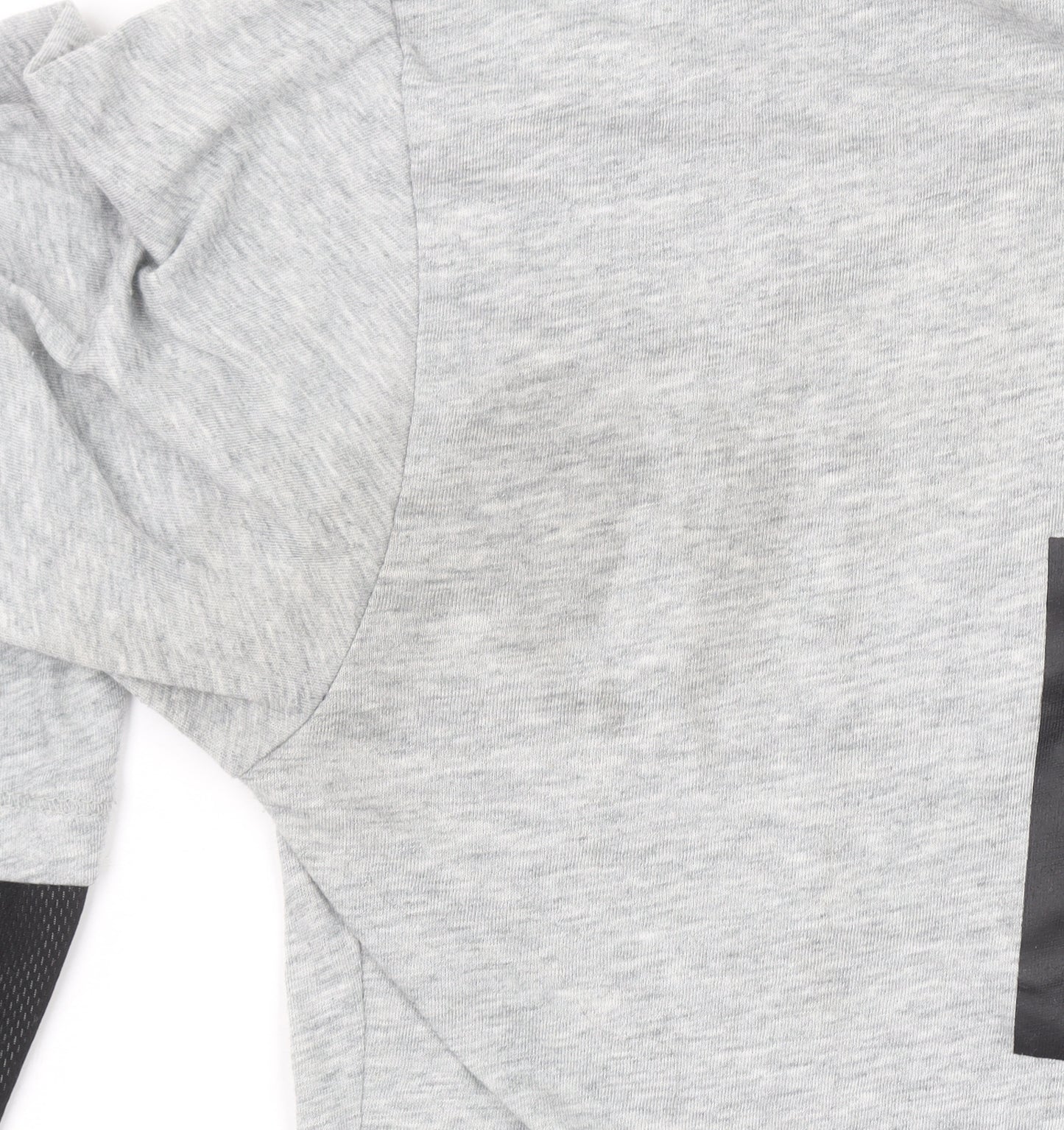 Puma Womens Grey Long Sleeve Logo Pullover Top Size 14