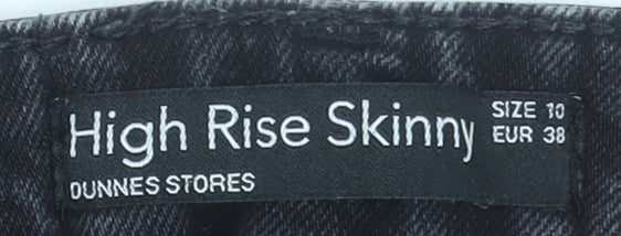 Dunnes Stores Women’s Black High Rise Skinny Jeans Size 10