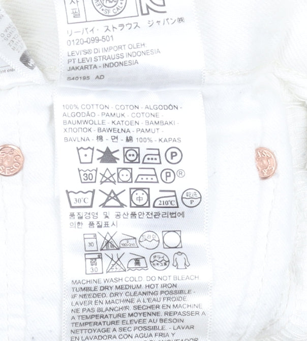 Levi's Men’s White 501 CT Denim Shorts Size 30 Regular Fit