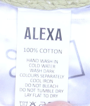 ALEXA Women’s Beige Chunky Knit Cotton Pullover Jumper Size M