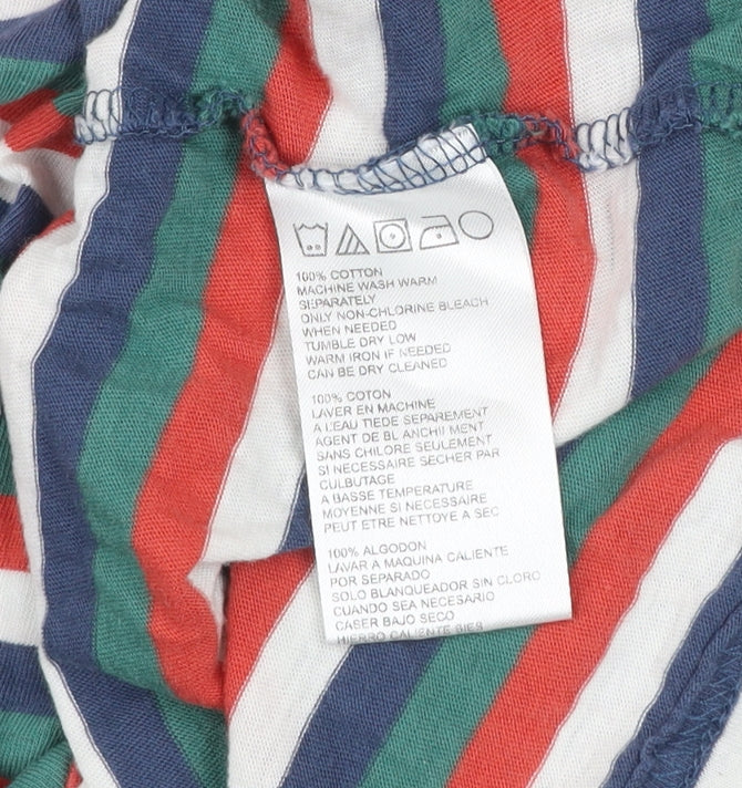 BDG Women's Multicoloured Striped Ringer T-Shirt Size S