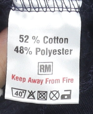 16Sixty Boys Navy London England Pullover Hoodie 11/12 Years Cotton Blend