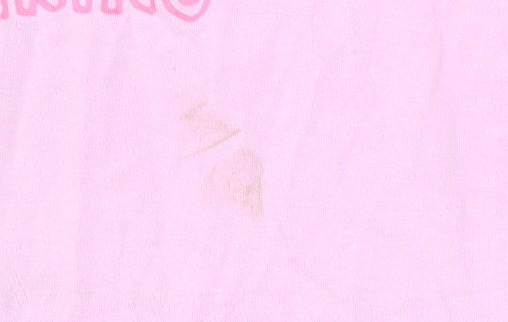 Disney Mickey Mouse x Keith Haring Girls Pink Cropped T-Shirt M