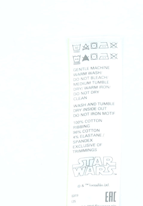 Marks and Spencer Boys Black Star Wars Stormtrooper Pyjama Top 11-12 Years