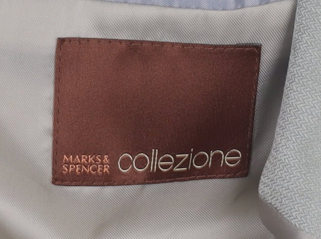 Marks and Spencer Men’s Beige Blazer Jacket 44 Chest Regular Fit
