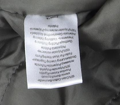 La Redoute Women’s Green Hooded Parka Coat Size 10 Mid-Length