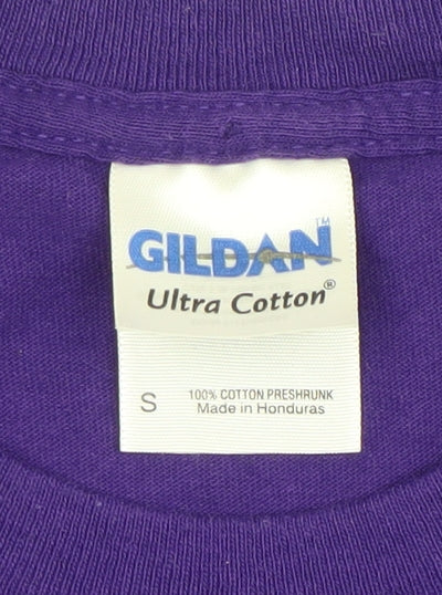 Gildan Women’s Purple Orlando Florida Embroidered Cotton T-Shirt Size S