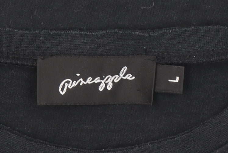 Pineapple Girls Black Love Dance Graphic Short Sleeve T-Shirt L