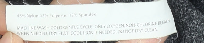 C&C Sport Womens Grey XS Slim Fit Long Sleeve Roll Neck Activewear Top