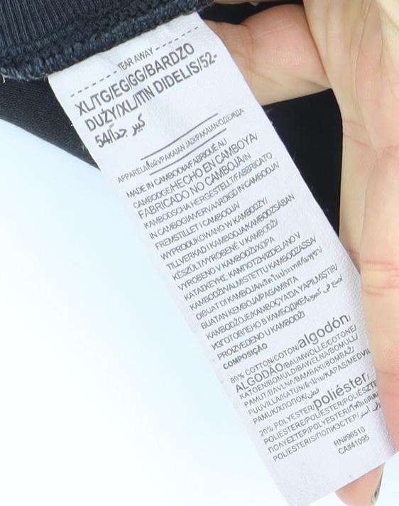 Armani Men’s Black Jogger Sweatpants M Regular Fit Cotton Blend