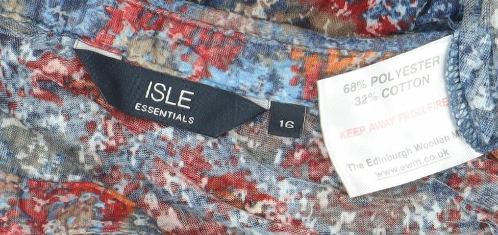 Isle Essentials Women's Multicoloured Size 16 Tunic Blouse