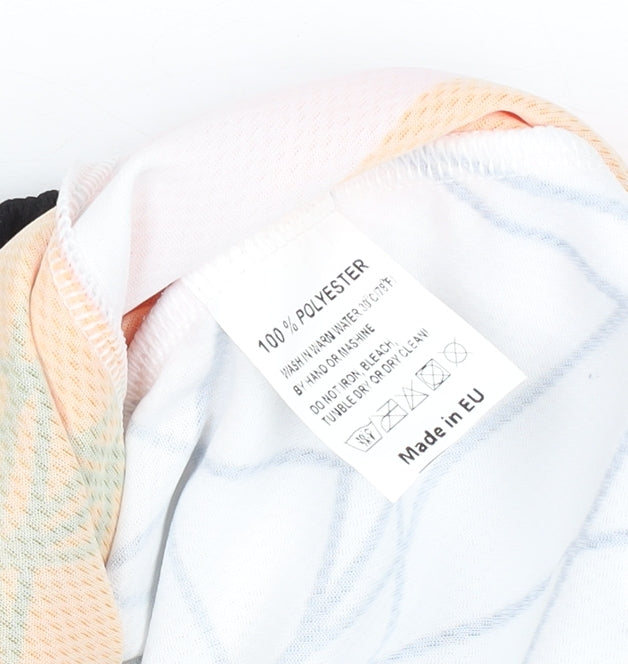 Event Men’s Orange Cycling Jersey M Short Sleeve 1/4 Zip Quick Dry Top